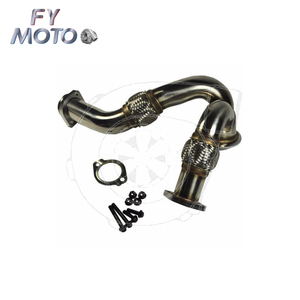 Için 03-07 Ford 6.0 Turbo y-boru Up boru Turbo kurulum kiti Powerstroke dizel iniş borusu - Product Image 2