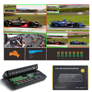 Conmutador de video CCTV 4K, mezclador de transmisión en vivo, codificador de video, interruptor de transmisión de video en vivo