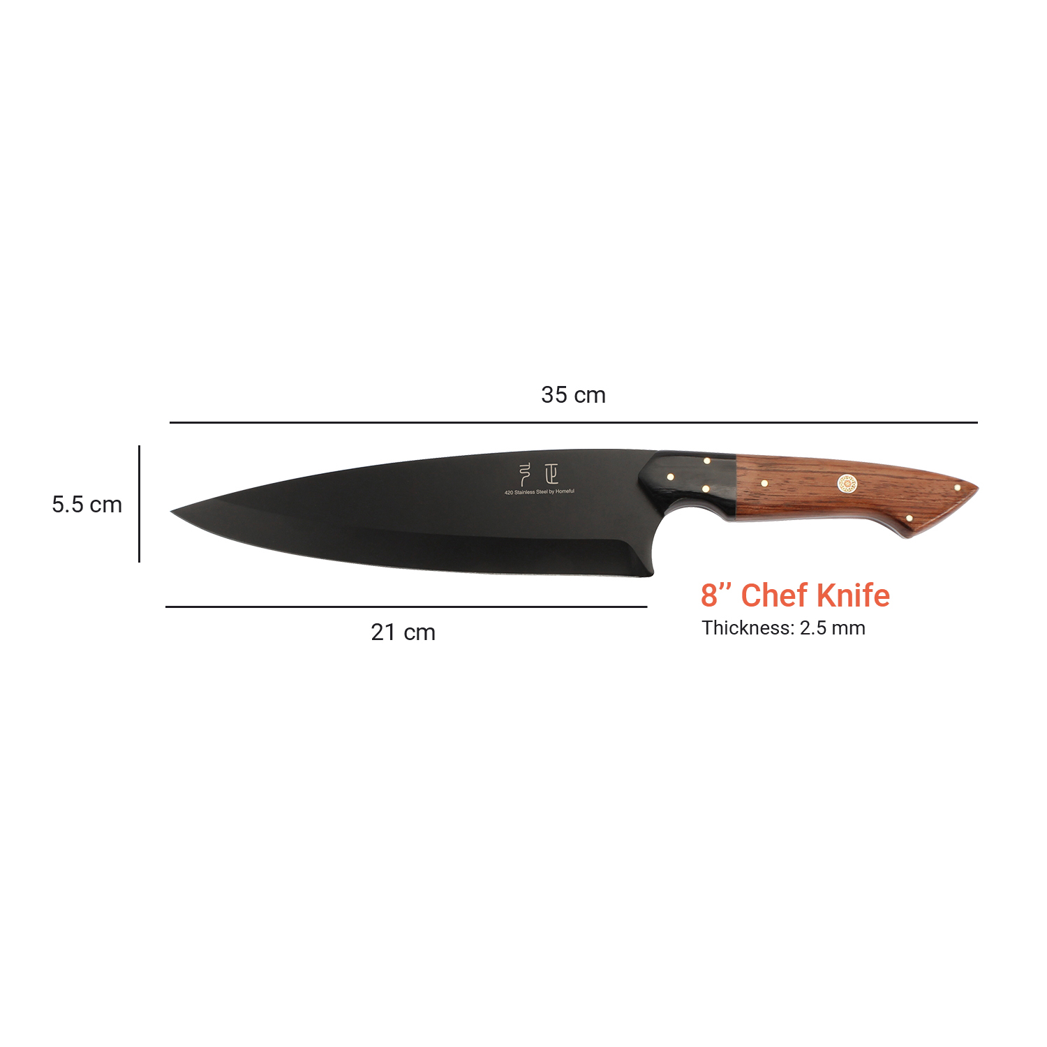 Couteau de chef 8 pouces