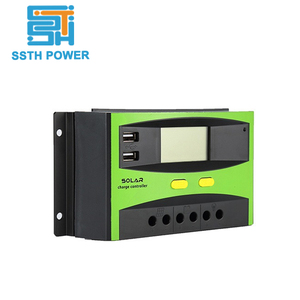 Регулятор солнечной системы 12V/24V 10A 20A 40A 50A 60A PWM контроллер солнечного заряда с ЖК-дисплеем - Product Image 1