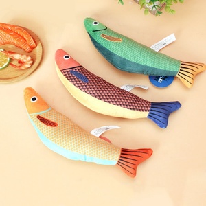 New Design Plush Fish Toy for Cats Health <strong>Safe</strong> Material <strong>Catnip</strong> Fish Shape Cat Toy