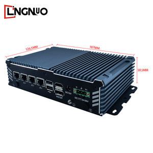 Computadora integrada eficiente Intel 2,5G LAN X4 J6412 de alta velocidad de cuatro núcleos sin ventilador para tareas intensivas de datos 32GB RAM