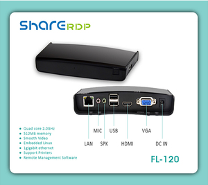 Share RDP A20 Dual Core 256M 4GB FL120N 6 USB VMwarm Wifi Zero Client Günstiger Thin Client Cloud-Computer - Product Image 4