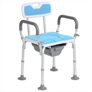 メイソン4 in1ヘビーデューティーベッドサイド便器、腕と背中、医療用便器チェア
