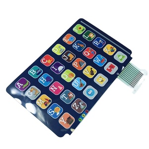 Teclados y teclados Serigrafía Policarbonato Poliéster Etiqueta adhesiva Superposición gráfica con adhesivo para máquina de aprendizaje - Product Image 1
