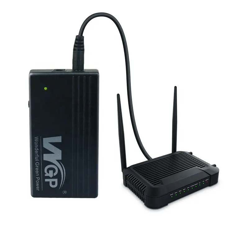 WGP 12V mini UPS wifi เราเตอร์แบตเตอรี่กล่องโมเด็มสํารอง DC แหล่งจ่ายไฟออนไลน์ 5V 9V 12V 1A 2A Mini UPS สําหรับ Wifi เราเตอร์