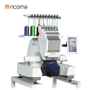 RiCOMA单头绣花机EM1010带10针家用电脑刺绣10色中国直接供应商