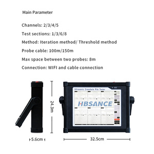2/3/<strong>4</strong>/5 Channels Foundation Integrity <strong>Testing</strong> Crosshole Sonic Logging CSL <strong>Testing</strong> - Product Image 2