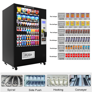 Tốt nhất bán lạnh đóng hộp máy bán hàng tự động đầu đọc thẻ hóa đơn và đồng xu chấp nhận máy bán hàng tự động cho thực phẩm và đồ uống - Product Image 2