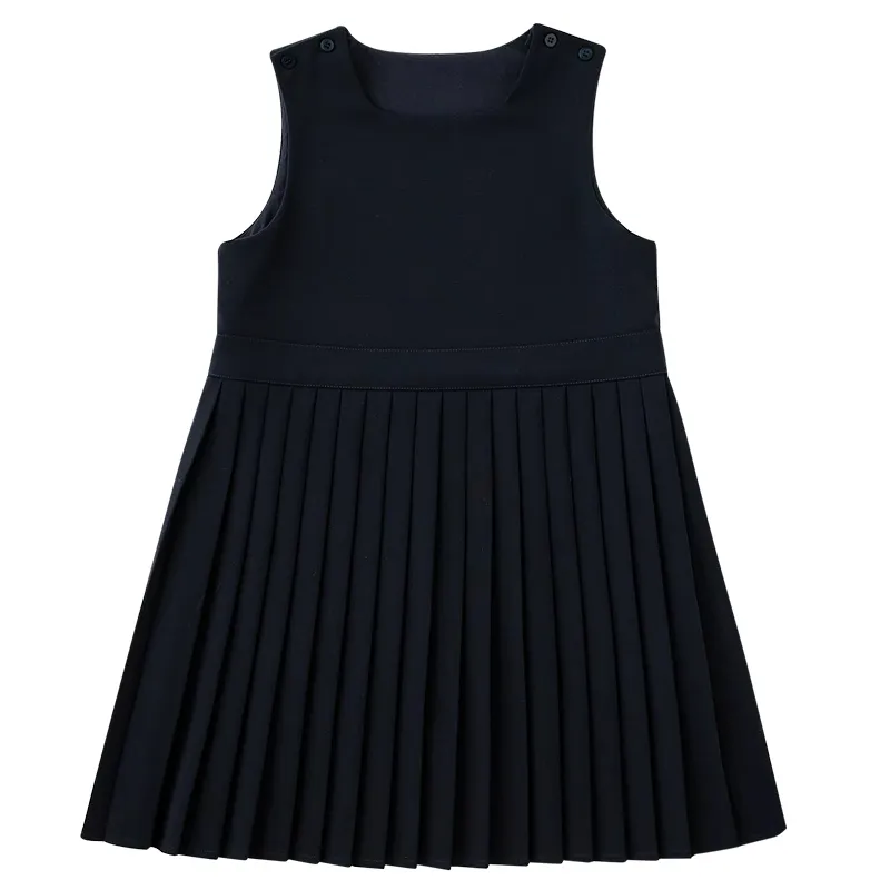 Vestido casual estilo azul tibetano para meninas, saia plissada estilo faculdade, vestido casual para pais e filhos de 13 anos, novidade de inverno