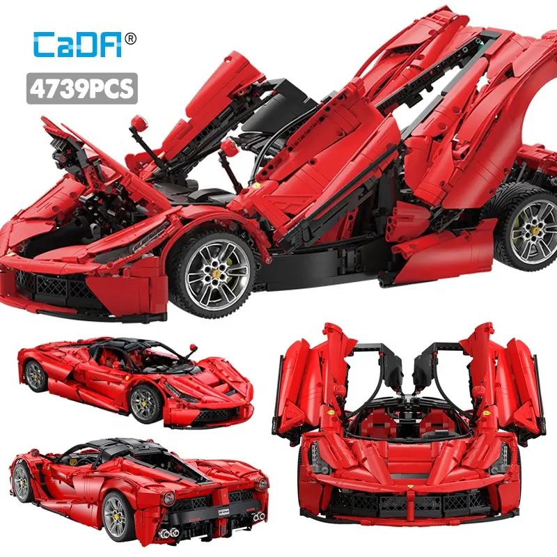 Cada C61505 LF Super Car Technic Ferra rii 42125 Building Set Blocks for Adults,1 8 Model Toy Racing Car Kit,New 2023