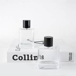 Di alta qualità vuota stile semplice forma rettangolare contenitore di profumo bottiglia di vetro con custom - Product Image 1