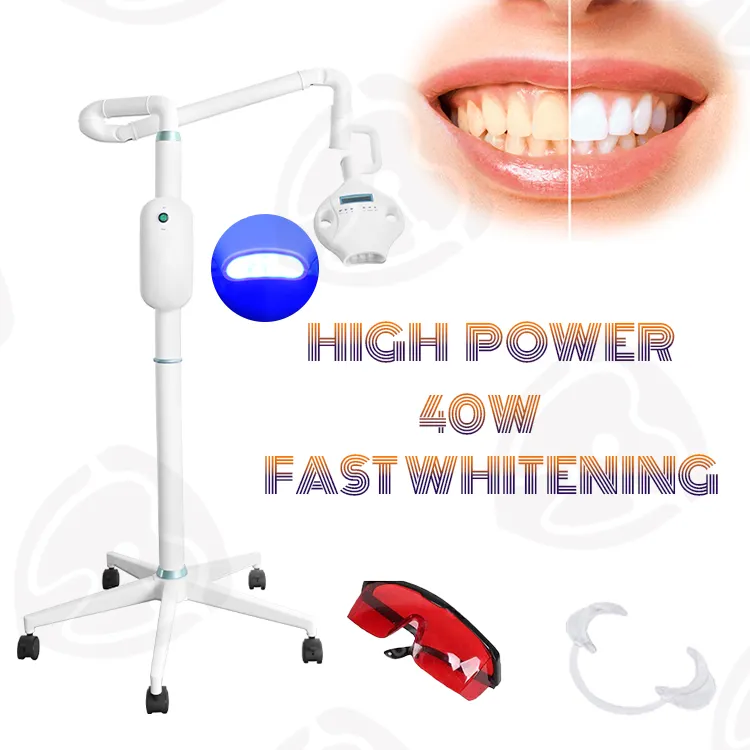 Máquina de luz Led para blanqueamiento dental, lámpara de acelerador, láser, Zoom, color azul