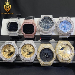 Đồ trang sức xa xỉ Trung Quốc Blingdiam Ice Out VVS Moissanite + Đồng hồ. Máy kiểm tra kim cương chất lượng cao dành cho nam và nữ - Product Image 1