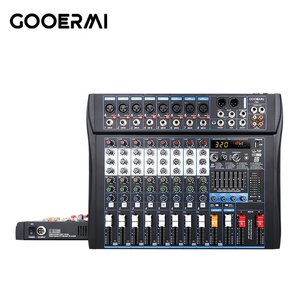 PB8 Mixer <strong>Audio</strong> <strong>8</strong> Channel <strong>Interface</strong> Console <strong>Audio</strong> Digital Professional <strong>Audio</strong> Mixer for Church - Product Image 1