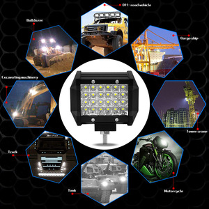 72W 4 นิ้วสีขาวโรงงานชุดกลางแจ้งสแควร์ไฟหน้ารถบรรทุก LED แถบสําหรับ Utv Syv รถ SUV โคมไฟทํางาน - Product Image 4