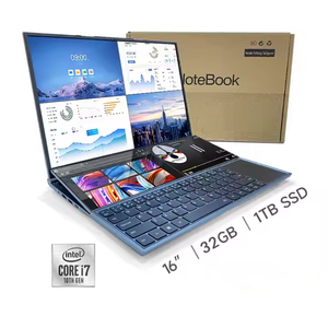 Nuevo diseño 2 en 1 Pantalla táctil dual Computadora portátil 16GB Computadora portátil personal para el hogar - Product Image 1