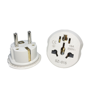 Germany Standards 2 Pin <strong>EU</strong> to UK Travel <strong>Adapter</strong> Outlet <strong>Multi</strong>-<strong>Plug</strong> Converter <strong>with</strong> 16A Copper Socket <strong>Plug</strong> <strong>with</strong> NFC Type - Product Image 1