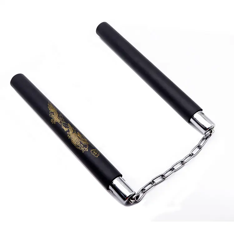 Nunchakus de esponja EVA al por mayor con cadena de acero inoxidable armas de artes marciales Nunchakus Kungfu