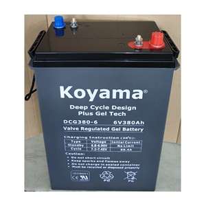 L16G батарея глубокого цикла, 6 В 380AH, гелевая скруббер, подметальная батарея, конструкция глубокого цикла - Product Image 1