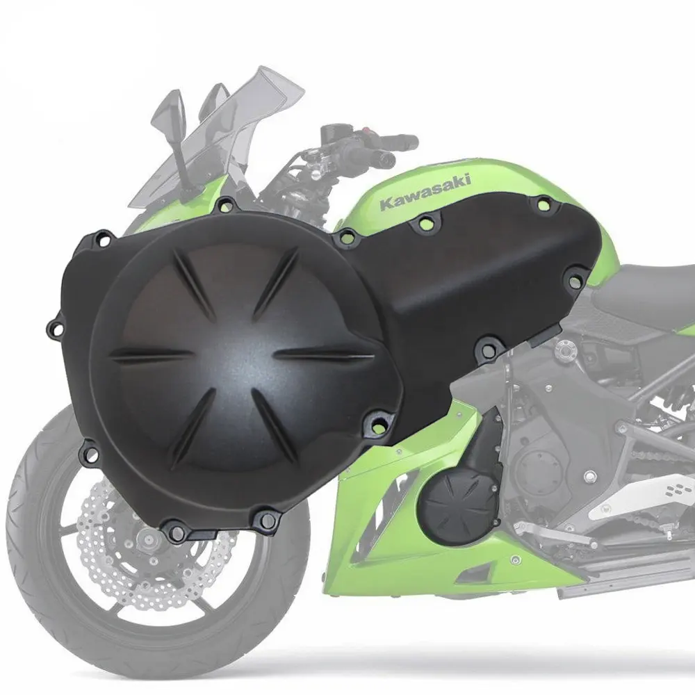 REALZION เคสข้อเหวี่ยงเครื่องยนต์มอเตอร์ไซค์,อลูมิเนียมสำหรับ Kawasaki VERSYS650 2010-2013 NINJA650R 2009-2011