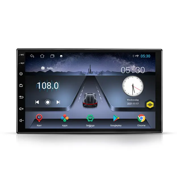 Akıllı araba MP5 oyuncu dört çekirdekli Android 10/11 sistemi 7 inç Android GPS navigator