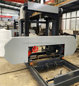 Controllo logico programmabile alimentazione automatica idraulica taglio automatico sega a nastro orizzontale per legno segheria sega a nastro - Product Image 4