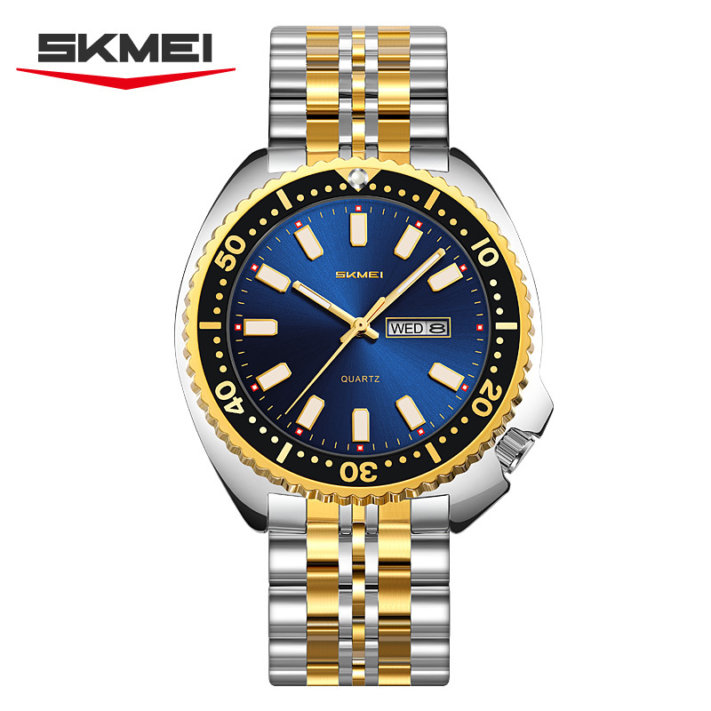 Silver/gold/blue