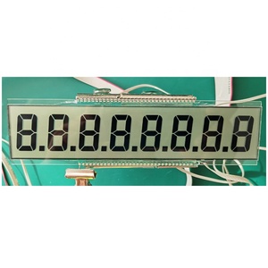 TN / HTN/ STN/ FSTN /VA Benutzer definierter 8-stelliger kleiner LCD-Bildschirm 7-Segment-Anzeigetafel für Wasserzähler Kraftstoffsp ender - Product Image 1