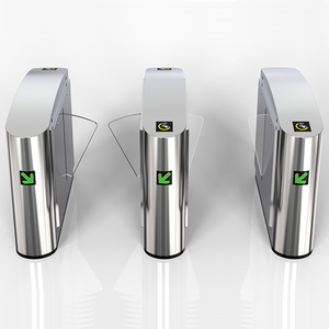 Puertas de torniquete automáticas de alta seguridad, reconocimiento facial, huella dactilar, Control DE ACCESO RFID, sistema de puerta de barrera de torniquete con solapa - Product Image 1