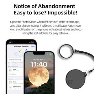 新的全球定位系统跟踪器远程安全保护BT 5.4/应用程序适用于IOS Iphone/安卓智能标签钥匙查找器我的定位器行李 - Product Image 4
