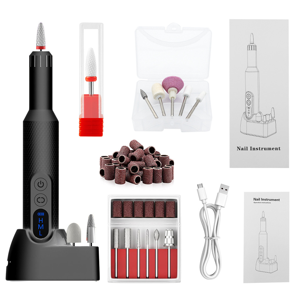 Version Blackplastic-12 têtes de meulage-36 anneaux de ponçage