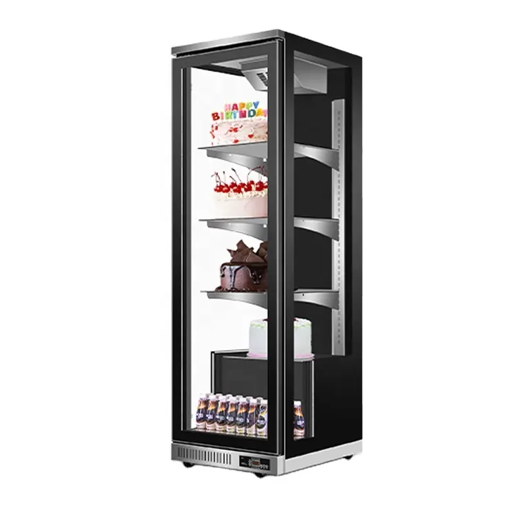 Glass refrigerator upright fridge top-freezer refrigerators industrial freezer vertical refrigeration equipment