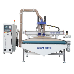 Nostre CNC 3D Router ATC CNC macchina per la fabbricazione di mobili di carico automatico tavolo di scarico lavorazione del legno