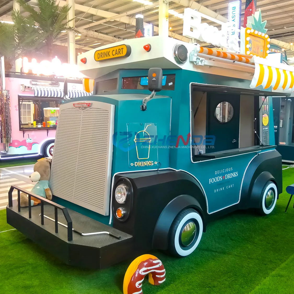 2023 Best-Selling Cute Shape Mobile Party Dining Car Street Cold Drink Car Ice Cream Picolé Sobremesa Carro à venda