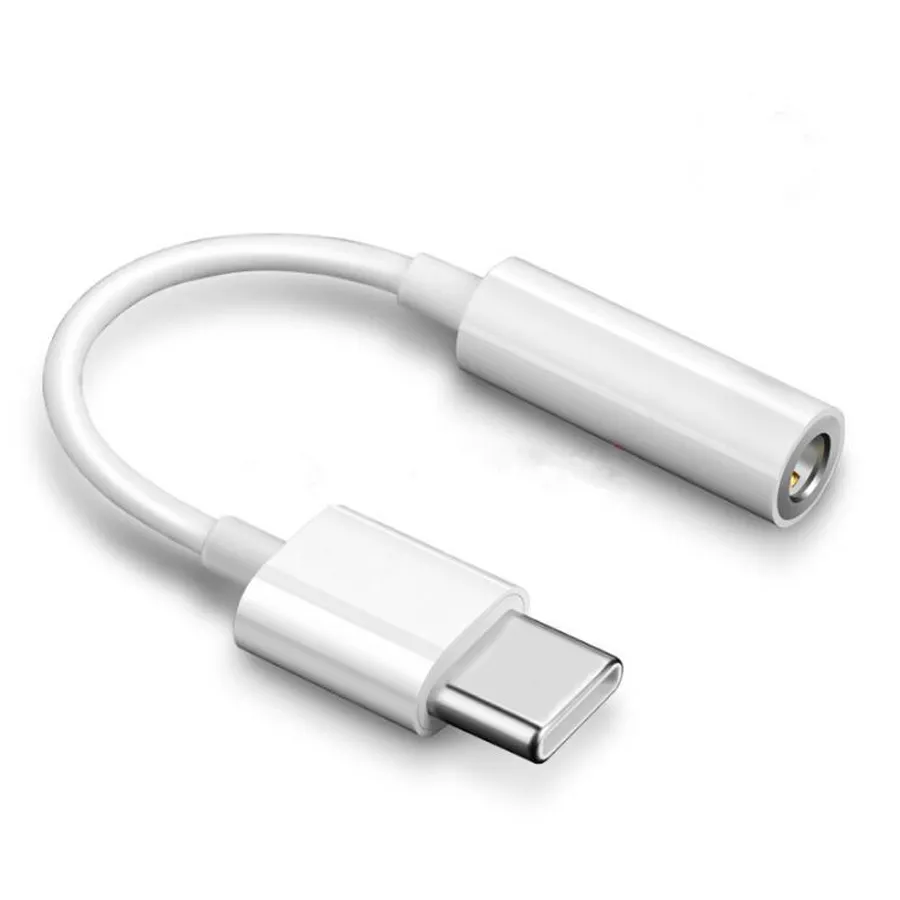 Mới Nam Loại C Đến 3.5Mm Jack Nữ Âm Thanh Cáp AUX Bộ Sạc USB