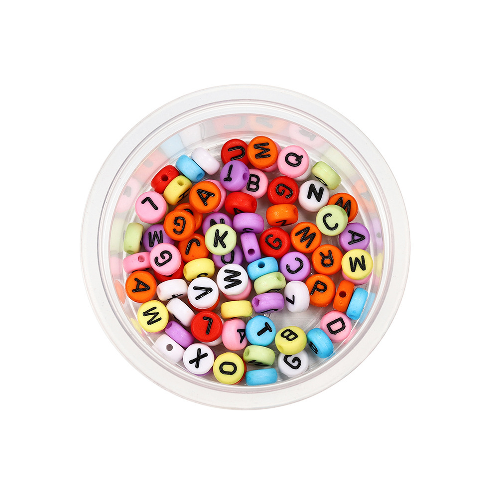 Perles anglaises rondes de couleur noire