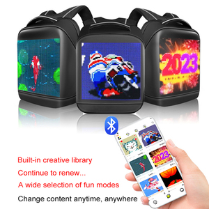Borsa a Led programmabile per il controllo di App impermeabile Oem Factory Human cartellone pubblicitario luce Smart Display a Led zaino digitale - Product Image 4