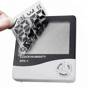 Medidor de temperatura y humedad con pantalla LCD Digital, reloj multifunción, termómetro de habitación, higrómetro, medidor de temperatura y humedad, 2 unidades