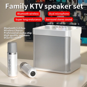 10WプロフェッショナルポータブルワイヤレススピーカーワイヤレスカラオケスピーカーBluetoothスピーカー (<span class=keywords><strong>2</strong></span>マイク付き)