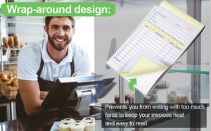 Kinh Doanh Bán Buôn Đặt Hàng Cuốn Sách 4 Gói 2-Phần <span class=keywords><strong>Carbonless</strong></span> Nhận Theo Dõi Tiền Mặt Kế Toán Sách 40 Bộ Mỗi 4.17inx7.2in - Product Image 4