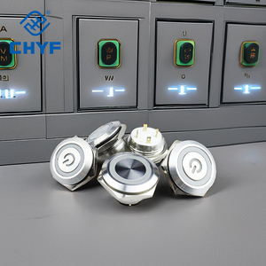 CHYF 16mm Ultra corto luce LED interruttori a pulsante funzione impermeabile IP65 1NO 36V 12V corrente 12mm 19mm 22mm - Product Image 1
