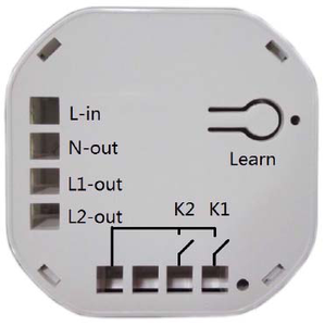 Módulo de interruptor Z-Wave de Automatización Inteligente del hogar de 2 bandas con sistema de automatización del hogar inteligente - Product Image 4