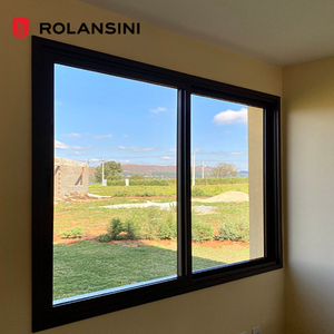 Rolansini Cheap Price Double Glazed Aluminum Frame Sliding <strong>Windows</strong> <strong>3</strong> Tracks Slide Smoothly <strong>Window</strong> for Home - Product Image 1