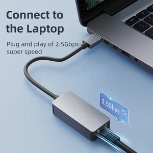 Neuer 2,5 Gbit/s USB 3.0 Typ C Gigabit-Ethernet-Adapter 2500 Mbit/s USB 3.0 zu RJ45 2,5G Kabel gebundener Netzwerk karten konverter Win Mac Laptop PC - Product Image 5