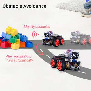 Hot Sale DIY Tracking Line Ultraschall-Hindernis programmierung Smart Robot Car Avoider Robotics Kits für Bildung - Product Image 4