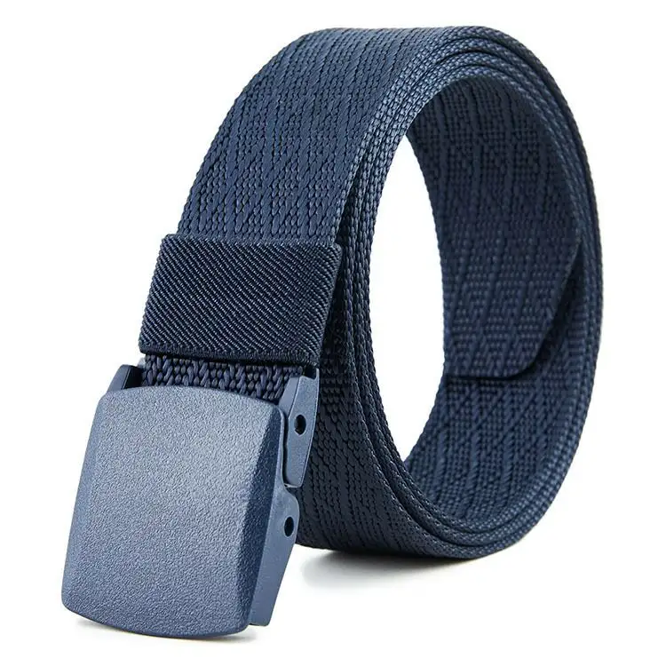 Hantai-cinturón táctico de nailon transpirable para hombre, cinturón de cintura con hebilla de plástico, 2022