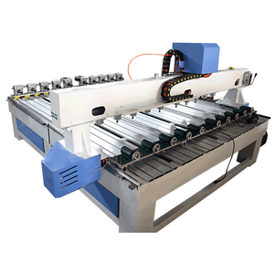 Enrutador Cnc de talla de madera de 4 ejes altamente productivo con cabezales giratorios múltiples Máquina enrutadora Cnc de 10 husillos - Product Image 3