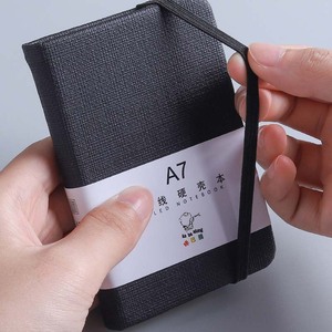定制小促销A7 Pu袖珍笔记本精装日记本记事本带穿孔袖珍笔记本 - Product Image 4