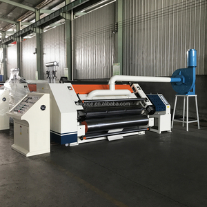 2 ชั้น A B C D E ขลุ่ยเครื่องทํากระดาษลูกฟูก Corrugator สายการผลิต Facer เดี่ยวโรงสีเครื่องตัดแผ่นขาตั้งม้วน - Product Image 4